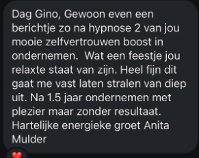 Bericht van Anita over hernieuwd zelfvertrouwen